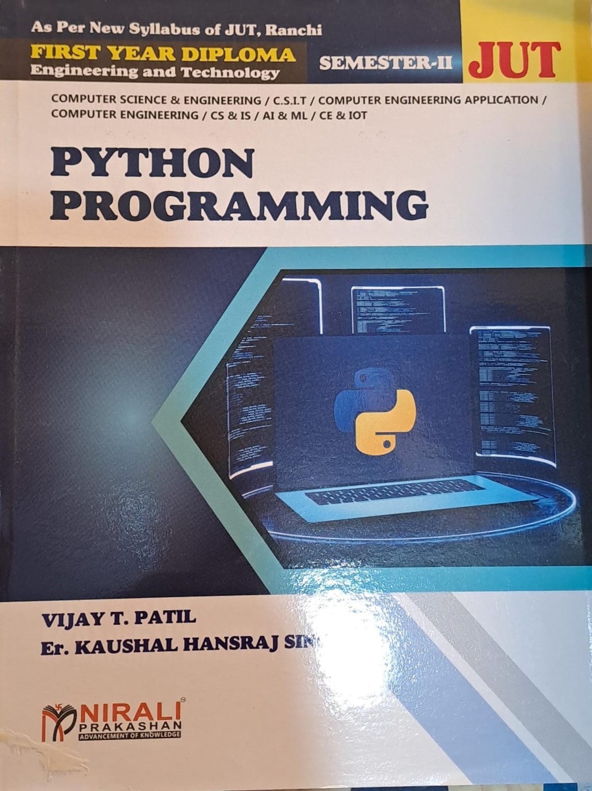 Python Programming By Vijay T.Patil, Er.Kaushal Hansraj Singh