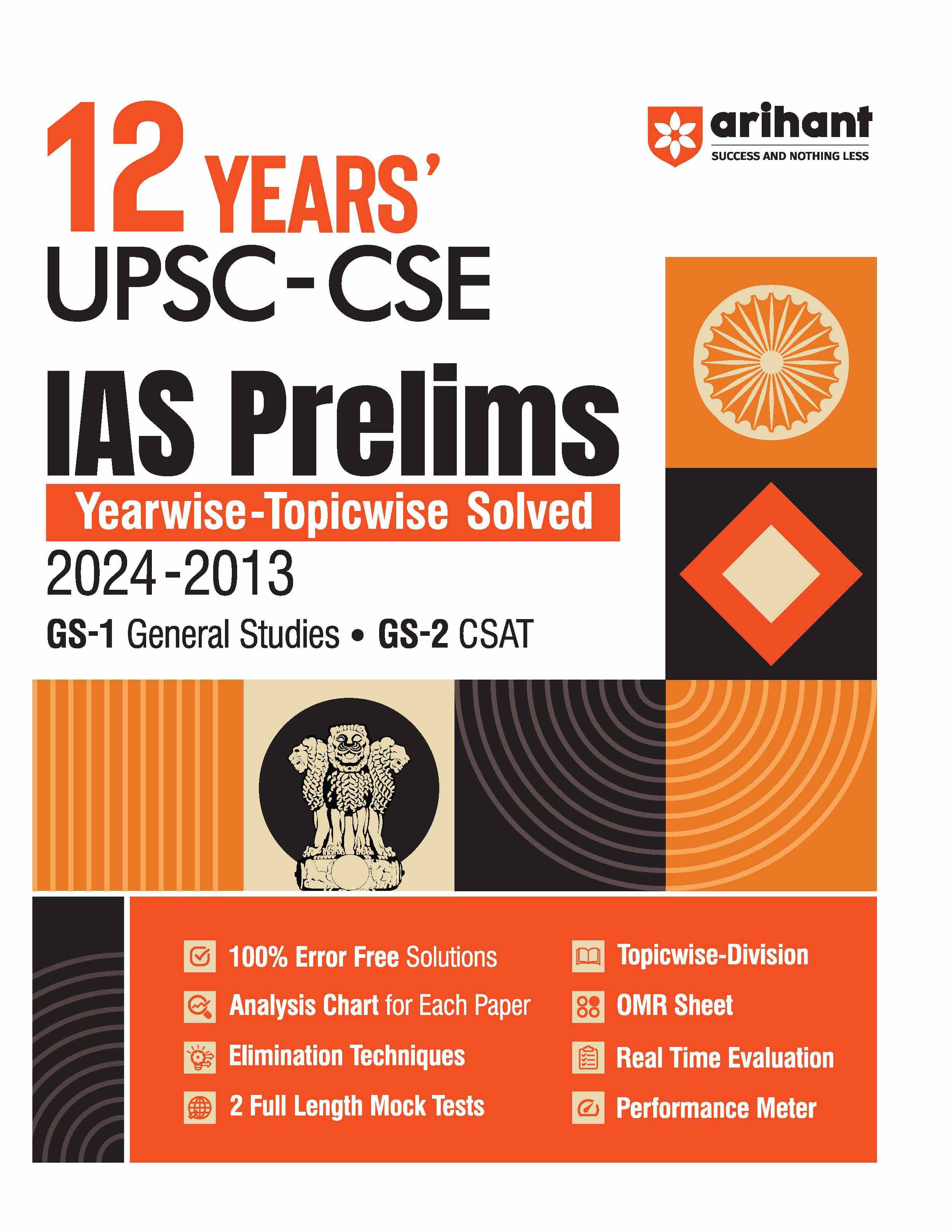 12 Years' UPSC -CSE IAS Prelims By Arihant Team