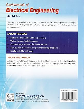 Fundamental Of Electrical Engineering By Ashfaq Husain & Harroon Ashfaq