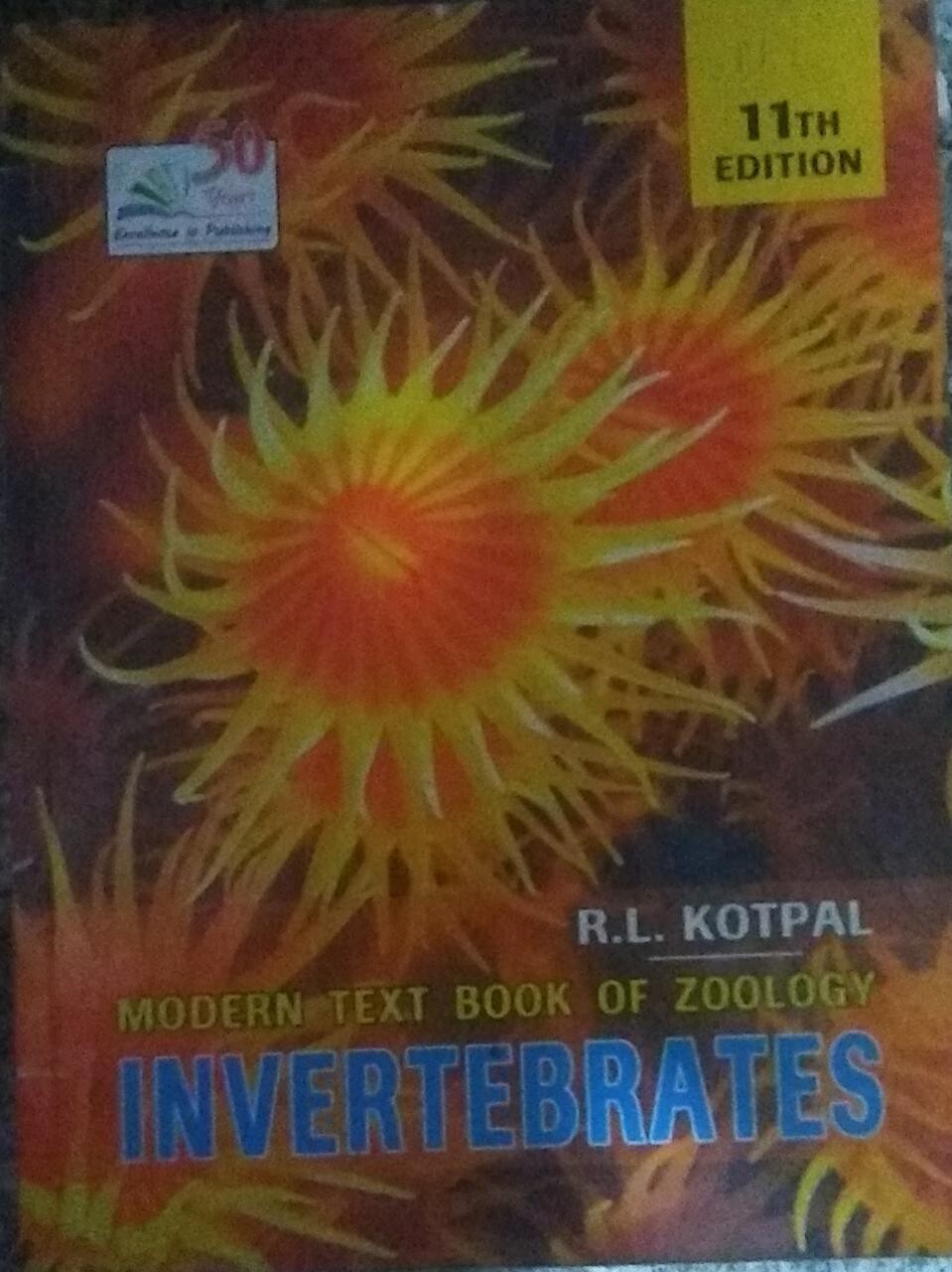 Modern Textbook of Zoology – Invertebrates 11th Edition By R.L Kotpal
