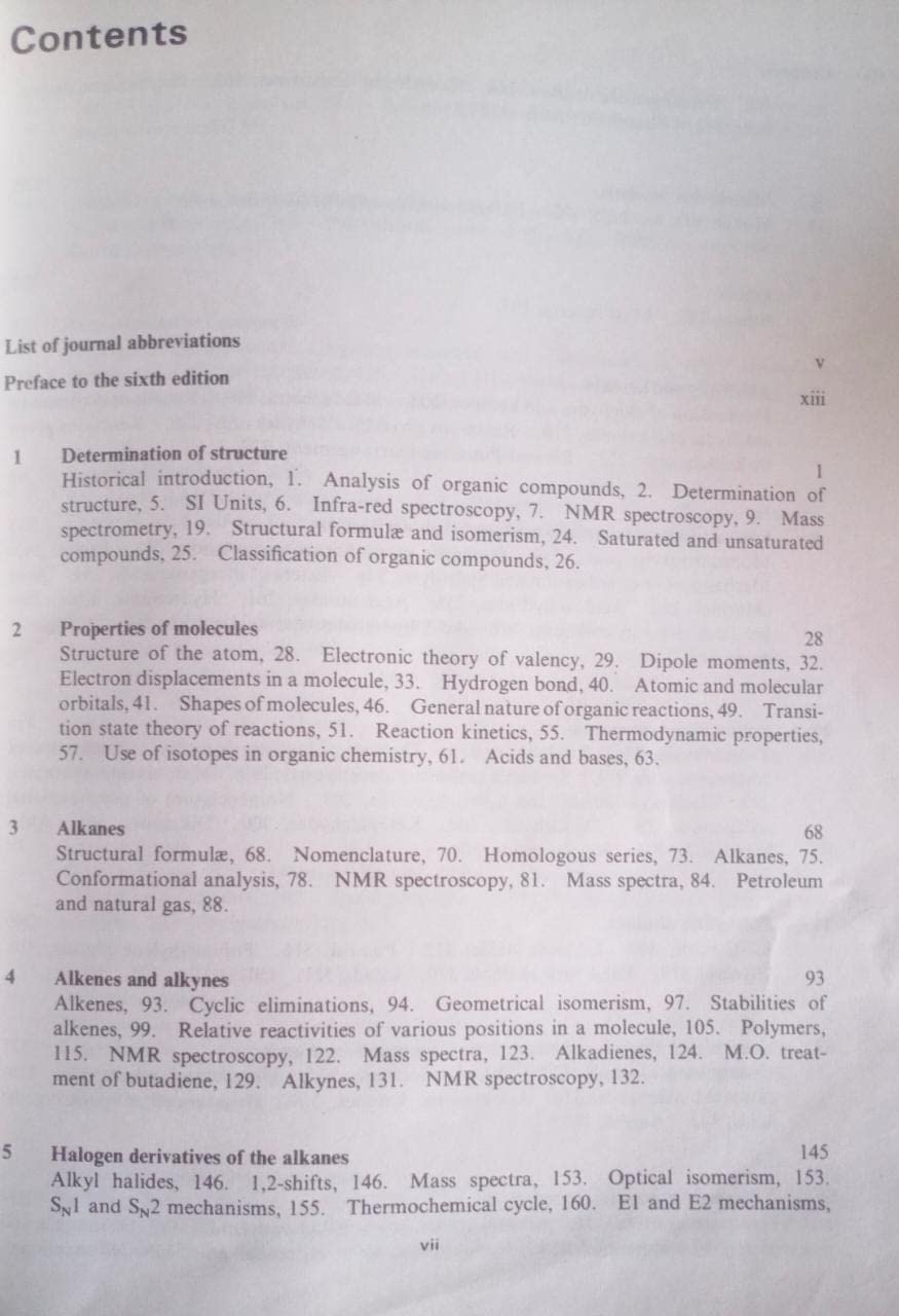 Organic Chemistry Vol-1 6th Edition By IL Finar