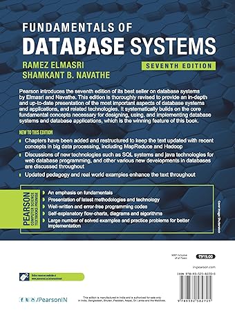 Fundamentals of Database System By Elmasri Ramez & Navathe Shamkant