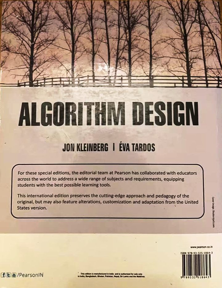 Algorithm Design 1st Edition By Jon Kleinberg & Eva Tardos