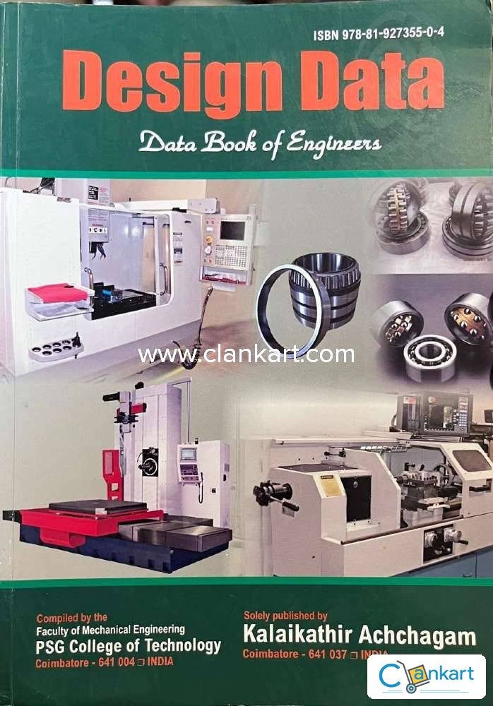 Design Data: Data Book of Engineers By Kalakathir Achchagam Team