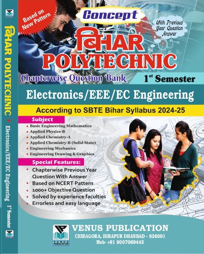 Bihar 1st Semester Question Bank for Electronics/EEE/EC Engineering By Venus Expert Team