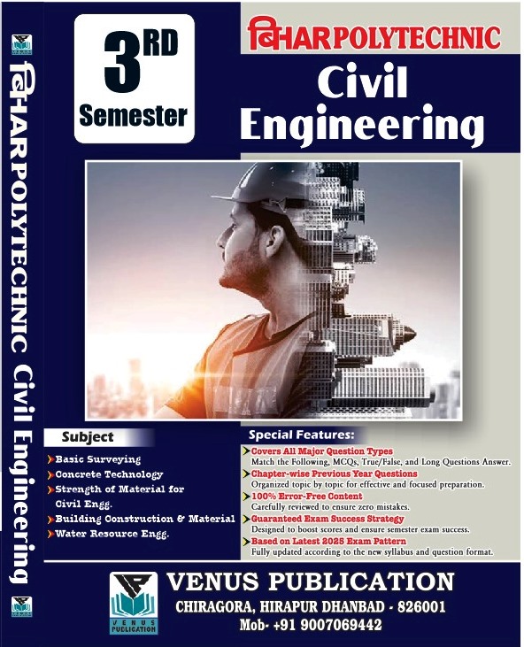 Concept Bihar Polytechnic Civil 3rd Semester Question Bank By Venus Expert Team