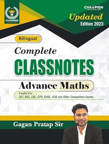 Complete Class Note Advance Maths Bilingual Updated Edition By Gagan Pratap Sir