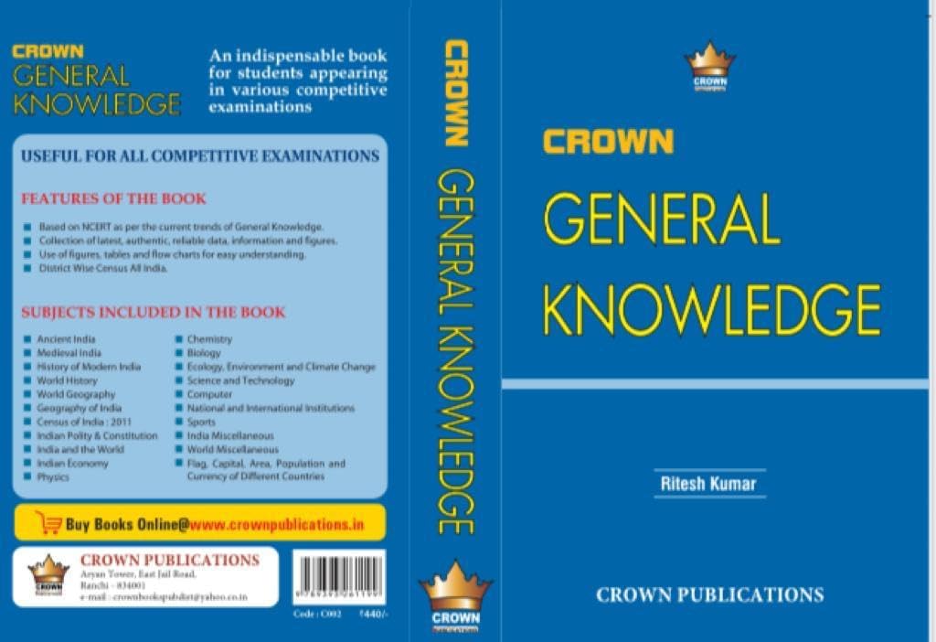 Crown General Knowledge (English Medium), By Ritesh Kumar