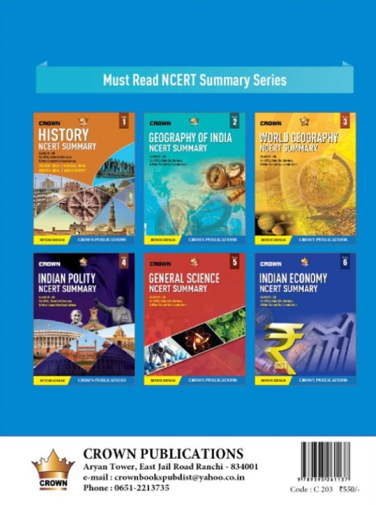 NCERT COMPANION - A GIST OF NCERT (Class VI-XII) – Notes for UPSC/IAS Preparation, State Civil Services, Competitive Examinations by UPSC Toppers,
By Ritesh kumar