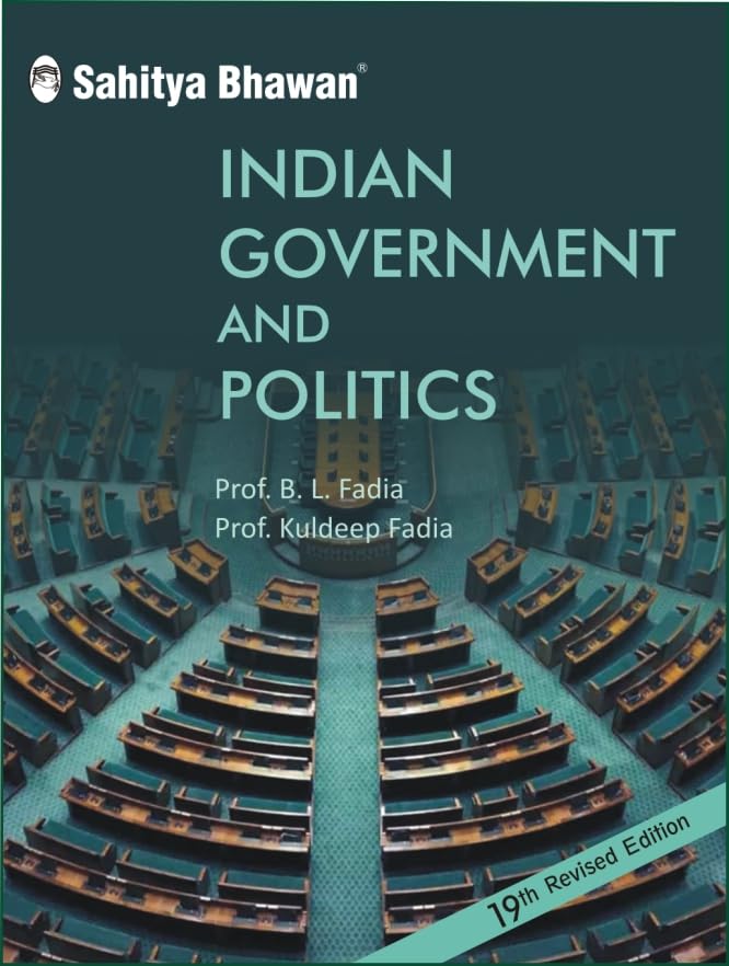 Sahitya Bhawan | Pratiyogita Sahitya Indian Government and politics book by Fadia in english medium for IAS UPSC civil services examination and MA Political Science, Public Administration By Prof. B.L. Fadia, Prof. Kuldeep Fadia
