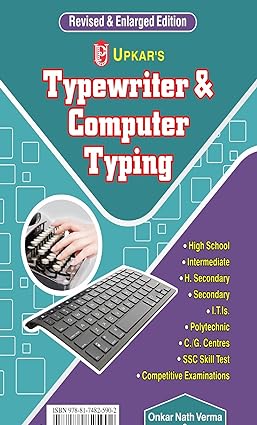 Typewriter And Computer Typing Both English And Hindi Medium, By Onkar Nath Verma & Anshul Verma