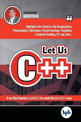 Let Us C++ By Yashavant Kanetkar