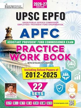 UPSC EPFO APFC Exam Practice Work Book Including Solved Papers 2026-2027 Edition (English Medium)