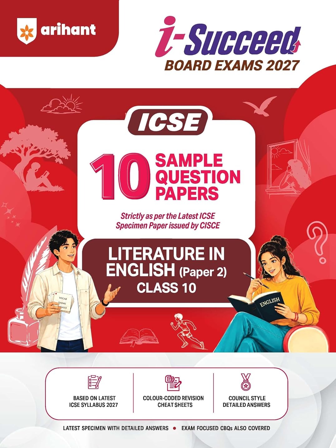i-Succeed ICSE 10 Sample Question Papers Class 10 English (Paper 2) Exam 2027 By Niranjana Anupurath & Ravi Shashank