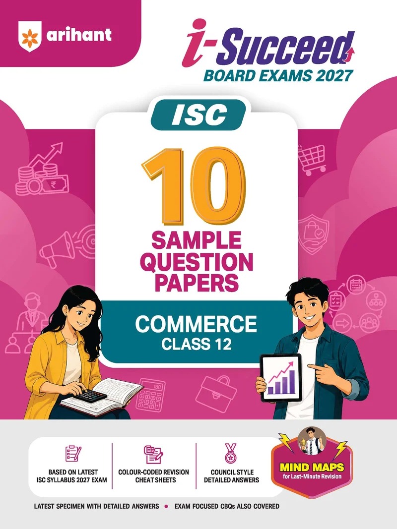 i-Succeed ISC 10 Sample Question Papers Class 12 Commerce Exam 2027 By Maria Rashid