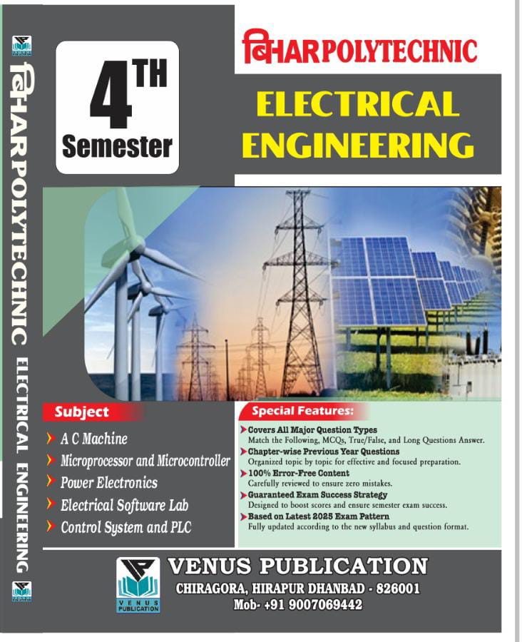 Concept Bihar Polytechnic Electrical 4th Semester Question Bank By Venus Expert Team