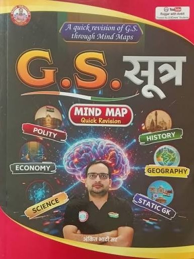 GS Sutra Mind Maps Quick Revision Book by Ankit Bhati Sir