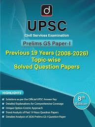 Dristhi  IAS UPSC Civil Services Examination Prelims GS Paper-I Previous 19 Years (2008–2026) Topic-wise Solved Question Papers, 8th Edition, English Medium By Dristhi Expert Team