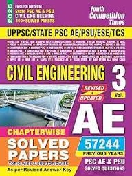 YCT Youth Civil Engineering AE - Vol 3 - Chapterwise Solved Papers for UPPSC/PSC/PSU/ESE/TCS - 57244 PYQs, 500+ Solved Papers