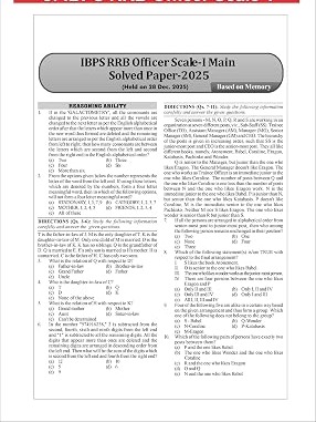 43 IBPS RRB Officer Scale 1 & Office Assistant Prelim & Main Previous Year-wise Solved Papers (2013 - 2025) 7th Edition By Disha Expert Team