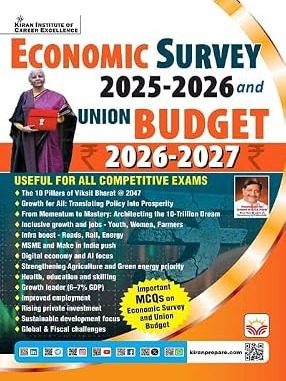 Economic Survey 2025 to 2026 and Union Budget 2026 to 2027 (English Medium) By Kiran Expert team