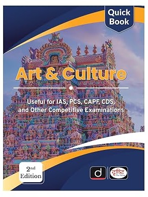 Drishti IAS Quick Book Art And Culture 2nd Edition By Drishti Expert Team