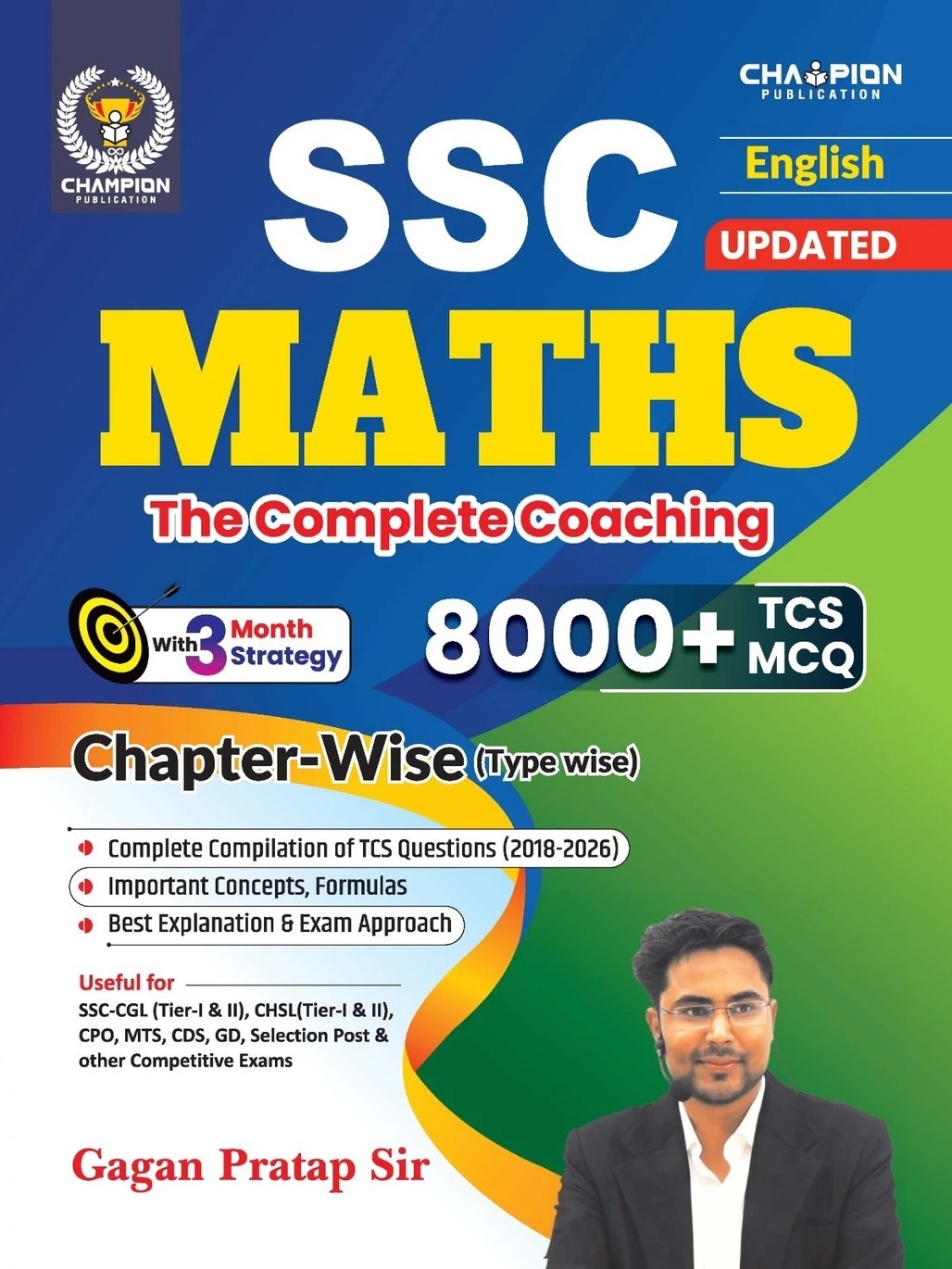 SSC MATHS | Chapter + Type + Exam Wise 8000+ TCS MCQ | The Complete Coaching | English | By Gagan Pratap Sir
