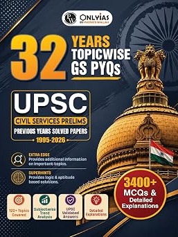 UPSC Pyq book prelims | 32 Years (1995–2026) Topicwise General Studies Paper 1 By Physics Wallah Expert Team