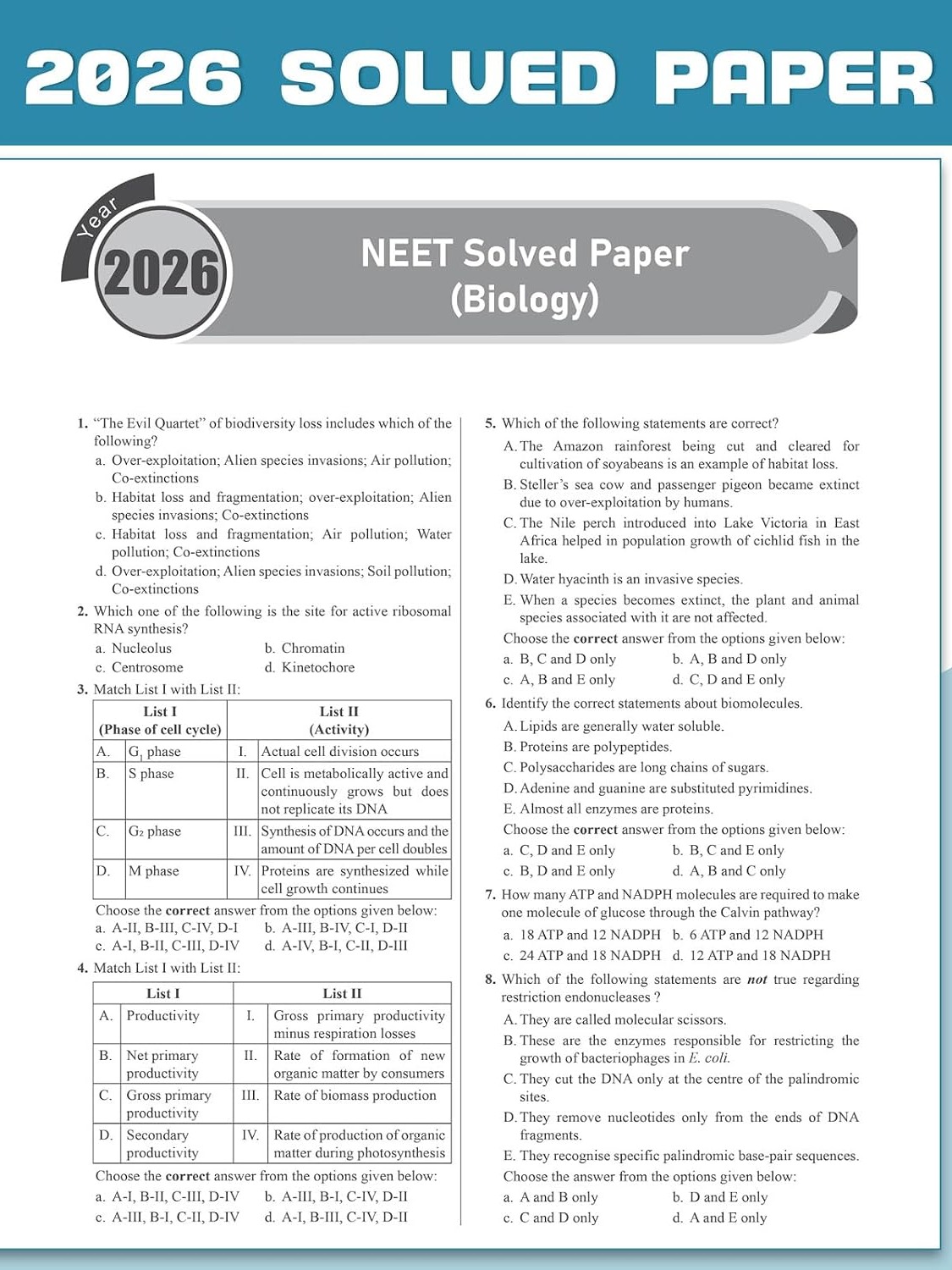 PW NEET 14 Years PYQs (2026-2013) Chapterwise & Topicwise Solved Papers By Physics Wallah Expert Team
