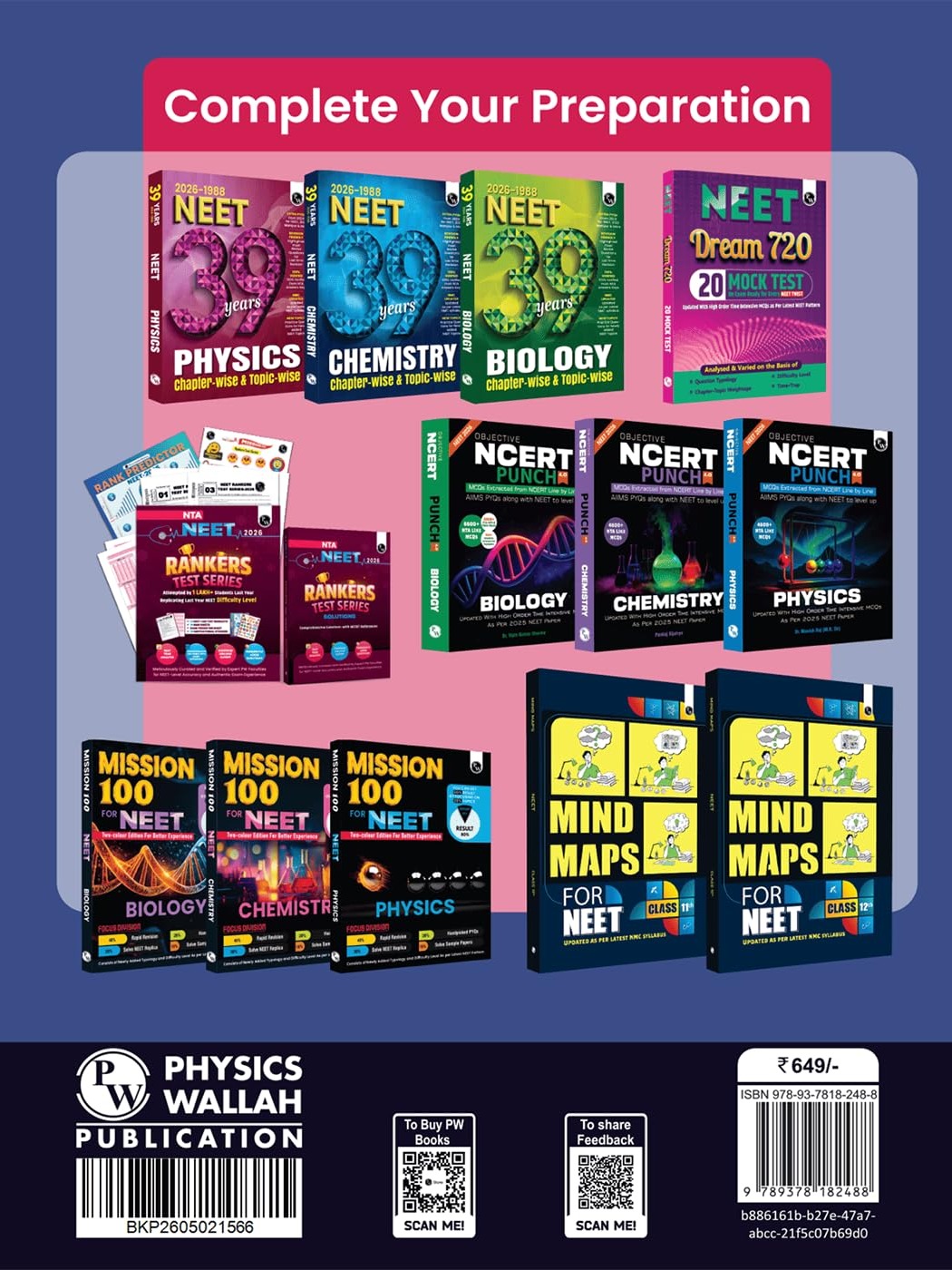PW NEET 14 Years PYQs (2026-2013) Chapterwise & Topicwise Solved Papers By Physics Wallah Expert Team