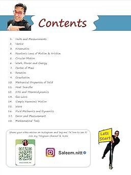 PW SKC Physics Crush Class 11 Handwritten Format Notes For JEE and NEET Exams (Hinglish Edition) By Saleem Sir