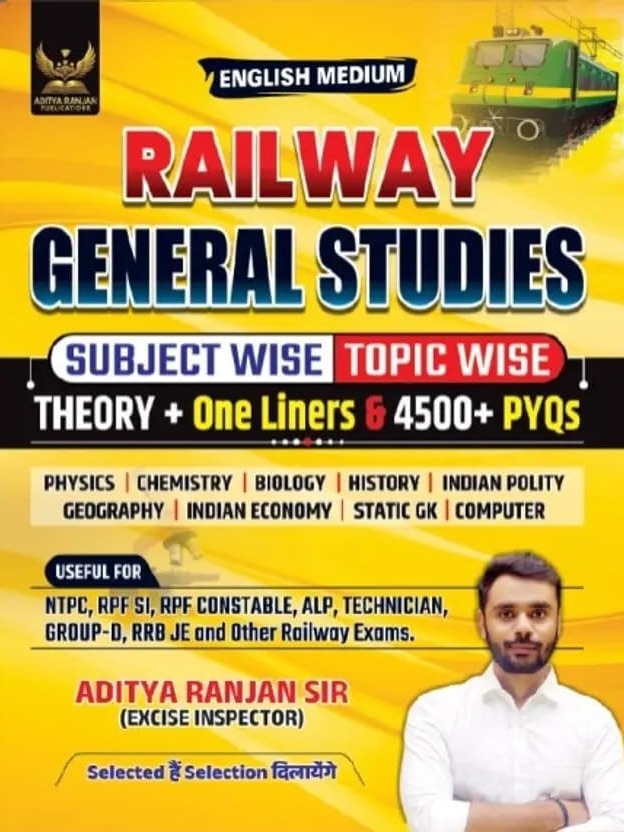 Railway General Studies | Railway GK/GS| 4500+ Chapter-Wise MCQs By Aditya Ranjan Sir