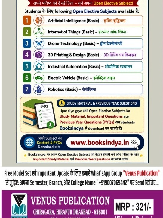 Concept Bihar Polytechnic Mechanical Engineering 5th Semester Question Bank | 2026 Edition | By Venus Expert Team