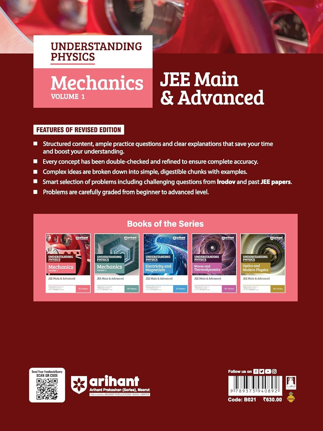 Understanding Physics Mechanics Volume 1 for JEE Main & Advanced 2026-2027 By DC Pandey
