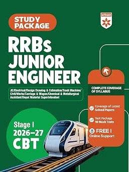 RRB Junior Engineer (Stage I) CBT 2026–27 | Complete Syllabus with Solved Papers & 10 Mock Tests By Sanjeev Dixit, Sushil Singh, Dr. Pratap Singh