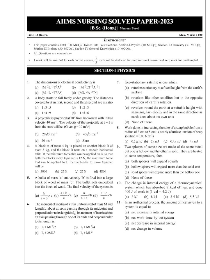Target AIIMS Nursing B.Sc. Hons. Entrance Test 2027 - 10 Mock Tests with 2022 - 2026 Previous Year Solved Papers 4th Edition| Physics, Chemistry, Biology, General Knowledge & Aptitude By Disha Expert Team
