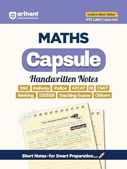 Maths Capsule Handwritten Notes Exam 2026-27 In English Medium By Arihant Expert team