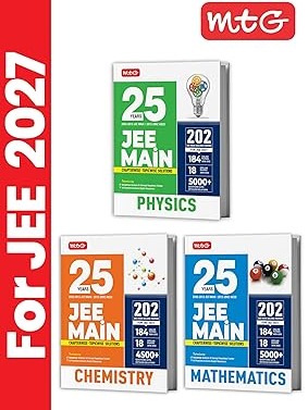 MTG 25 Years (2026-2002) JEE MAIN PYQ Book | 202 Chapter-wise Topic-wise Previous Years Solved Papers Physics, Chemistry & Mathematics For 2027 Exam By  MTG Editorial Board