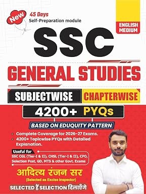 SSC General Studies 4200+ Chapter-Wise Subjectwise PYQs With Detailed Explanations | English Medium | By Aditya Ranjan Sir