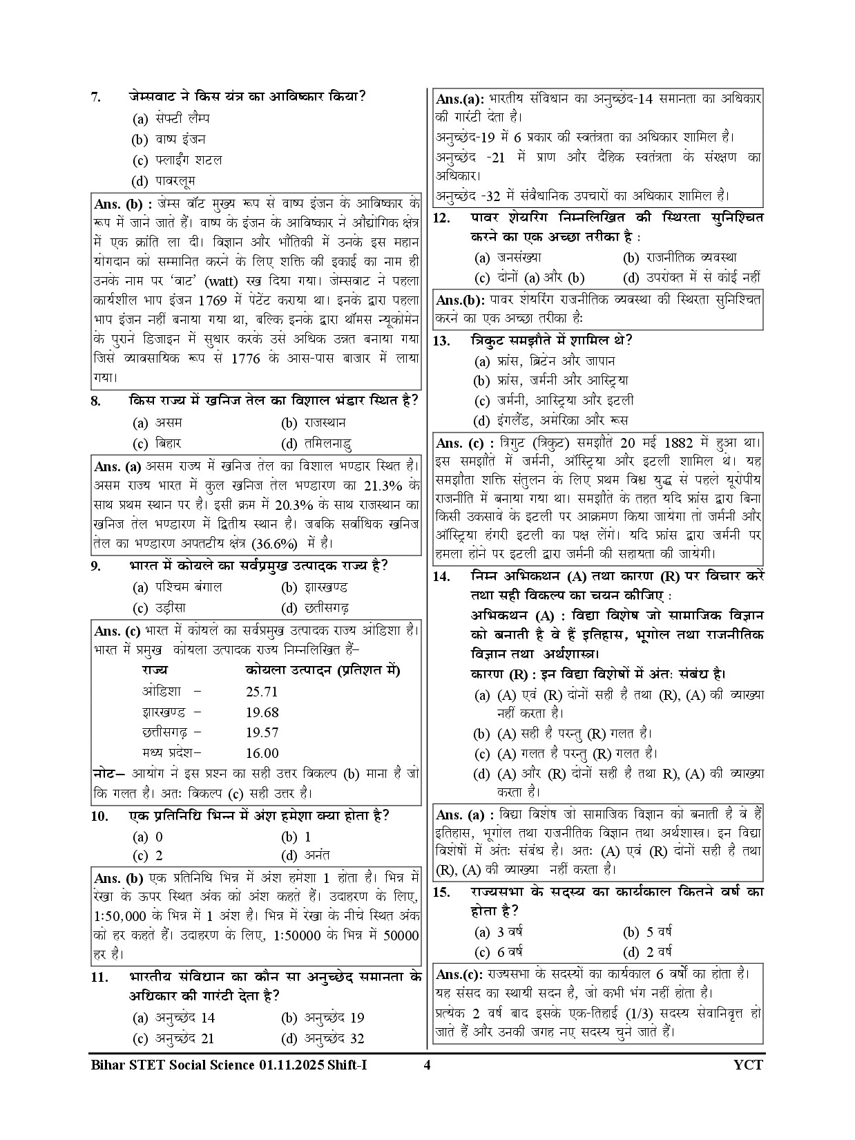 STET Bihar I Social Science Solved Papers (Class 9-10) By Youth Competition Times Expert Team