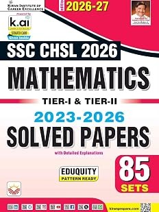 SSC CHSL Mathematics Tier 1 & Tier 2 Solved Papers 2026-2027 Edition (English Medium) By Kiran Publication Expert Team