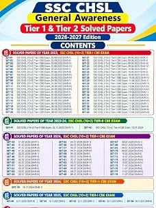 SSC CHSL General Awareness Tier 1 & Tier 2 Solved Papers 2026-2027 Edition (English Medium) By Kiran Publication Expert Team
