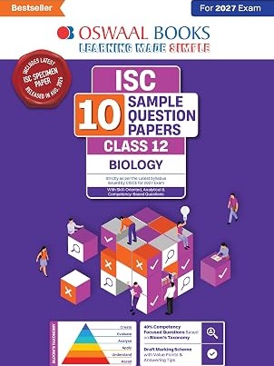 Oswaal ISC | 10 Sample Question Papers | Class 12 | Biology (For 2027 Exam) Updated Version | With Oswaal AI