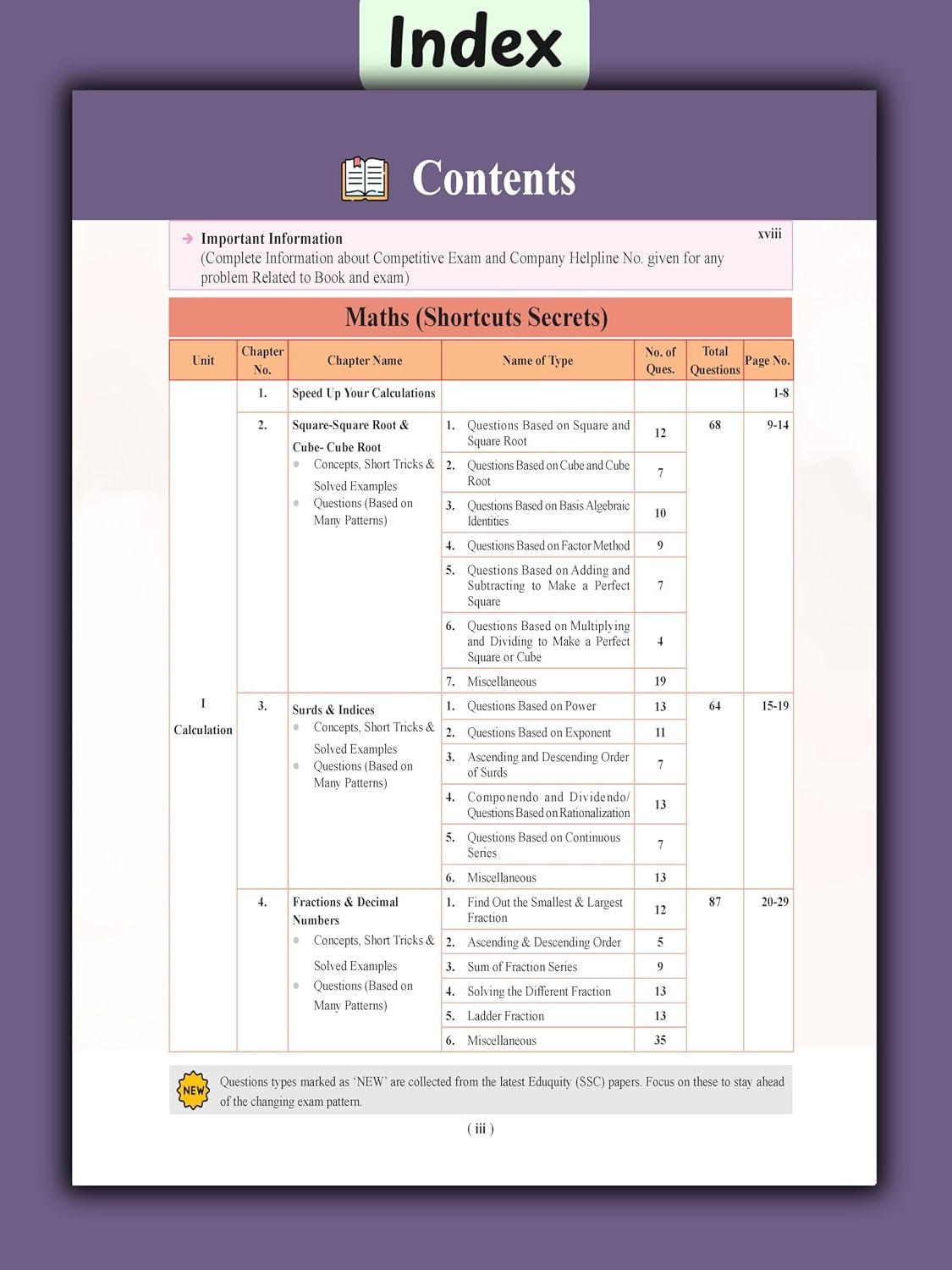 Examcart Shortcuts Secrets Maths Book for Competitive Exam 2026 by DP Singh | 2800+ Questions, 300+ Short Tricks, Concept & Solved Examples | SSC, Banking, Railway, Agniveer, NDA, Police (English)