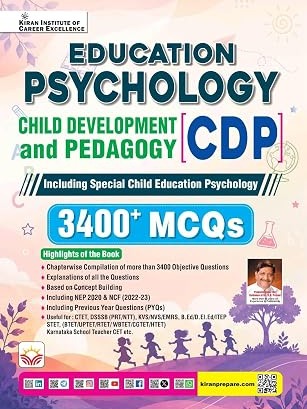 Education Psychology CDP Child Development and Pedagogy 3400+ MCQs 2026-2027 Edition (English Medium) (6213)