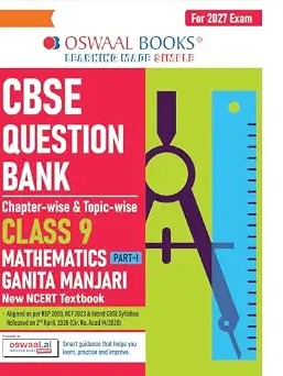 Oswaal CBSE Class 9 Mathematics Part-1 Question Bank By Ganita Manjari