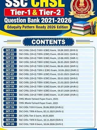 SSC CHSL Tier-1 & Tier-2 Question Bank 2021-2026 Eduquity Pattern Ready 2026 Edition (Hindi Medium)