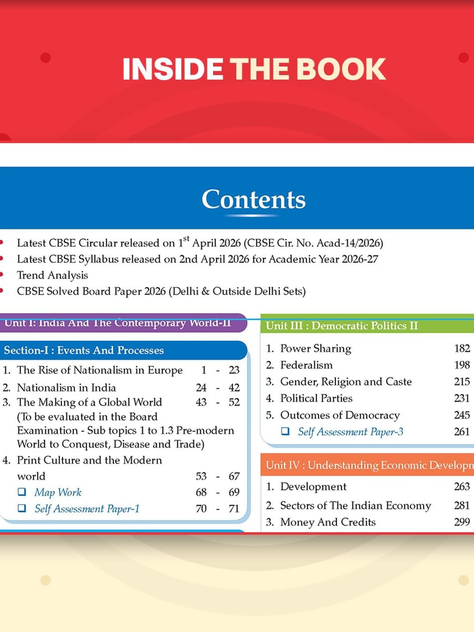 Oswaal CBSE Class 10 Social Science Question Bank | Chapter & Topic-wise Solved Papers