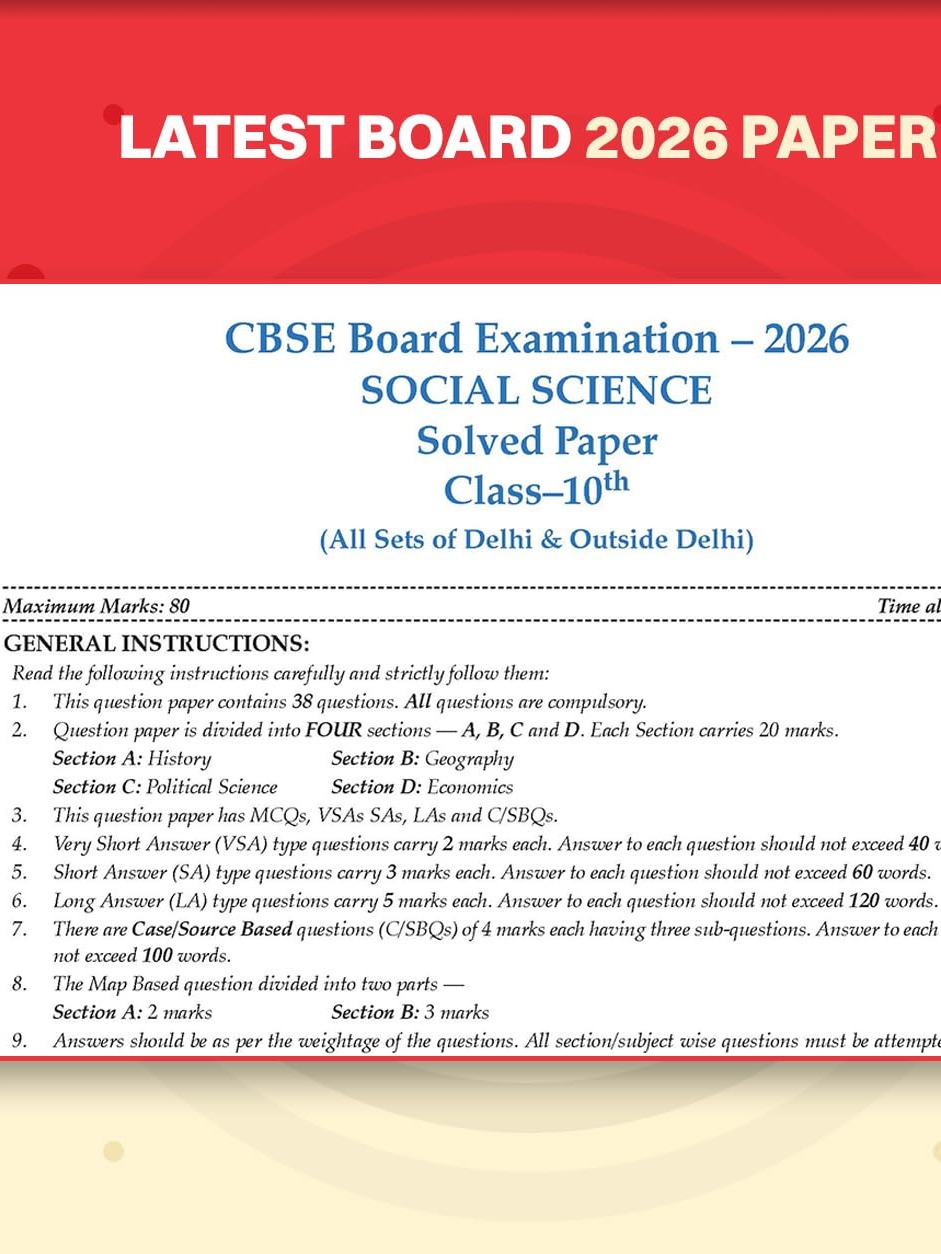 Oswaal CBSE Class 10 Social Science Question Bank | Chapter & Topic-wise Solved Papers