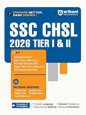 Arihant SSC CHSL (Tier I & II) 2026 | Complete Study Guide with Conceptwise Notes
